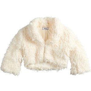 Disney The Nutcracker and the Four Realms Girls Faux-Fur Jacket Coat 6 7/8 10/12